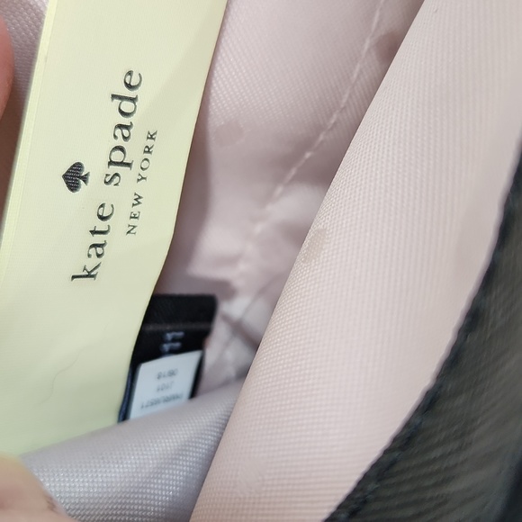 KATE SPADE Black Cameron Street Flock Roses Leather Continental LACEY Wallet - Picture 12 of 15